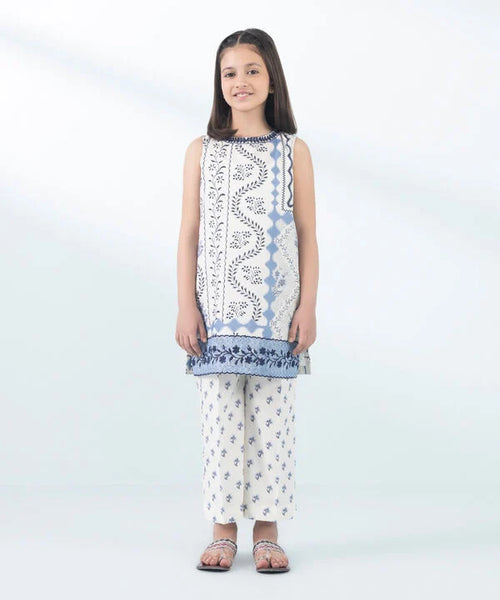 2 Piece - Embroidered Cambric Suit (KID)