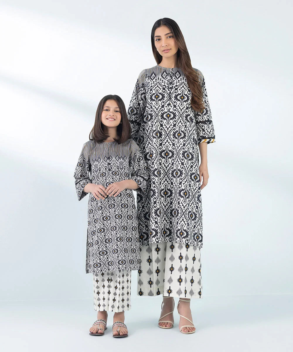 2 Piece - Embroidered Cambric Suit (KID)