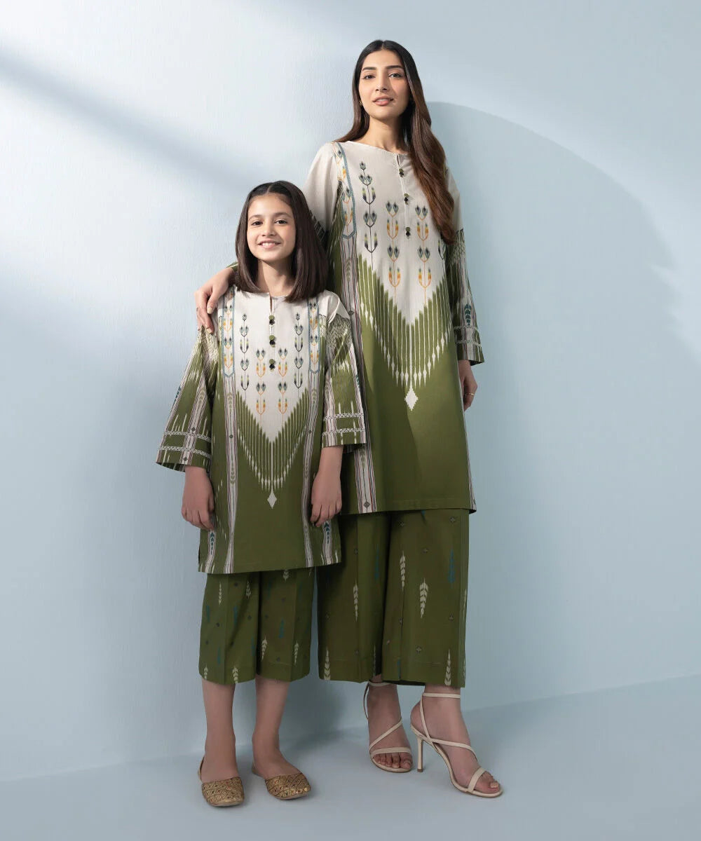 2 Piece - Printed Cambric Suit (KID)