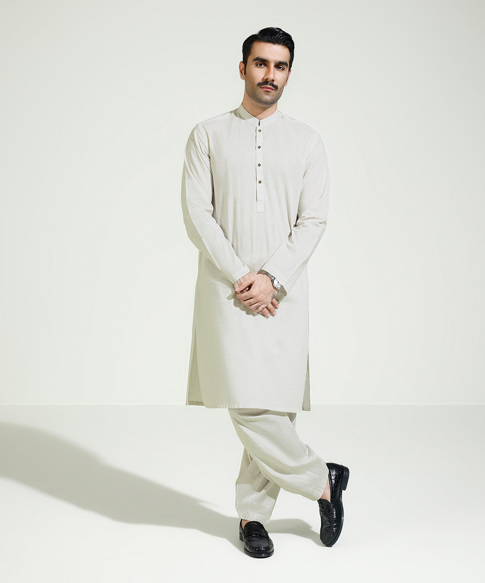 Cotton Melange Suit