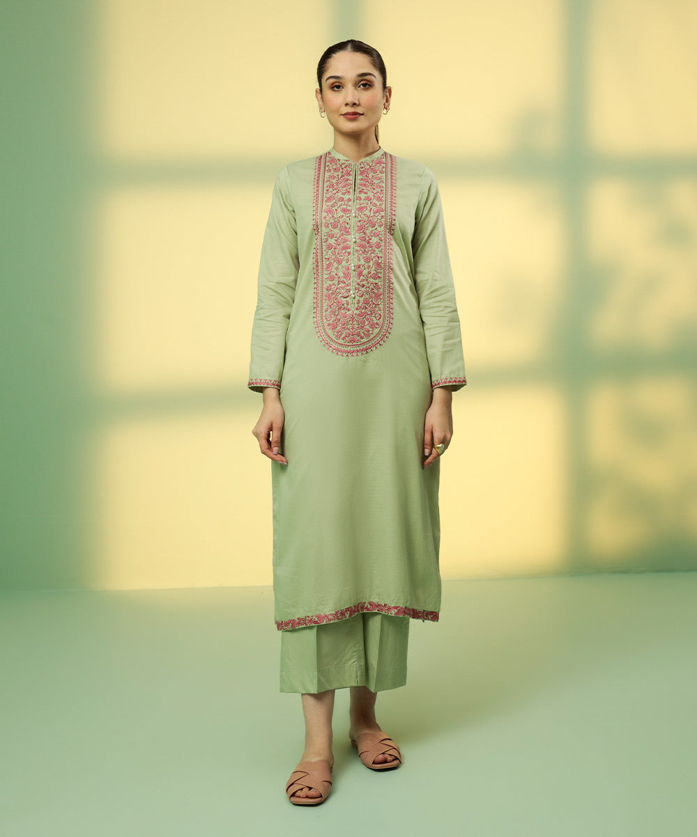 Embroidered Cotton Shirt