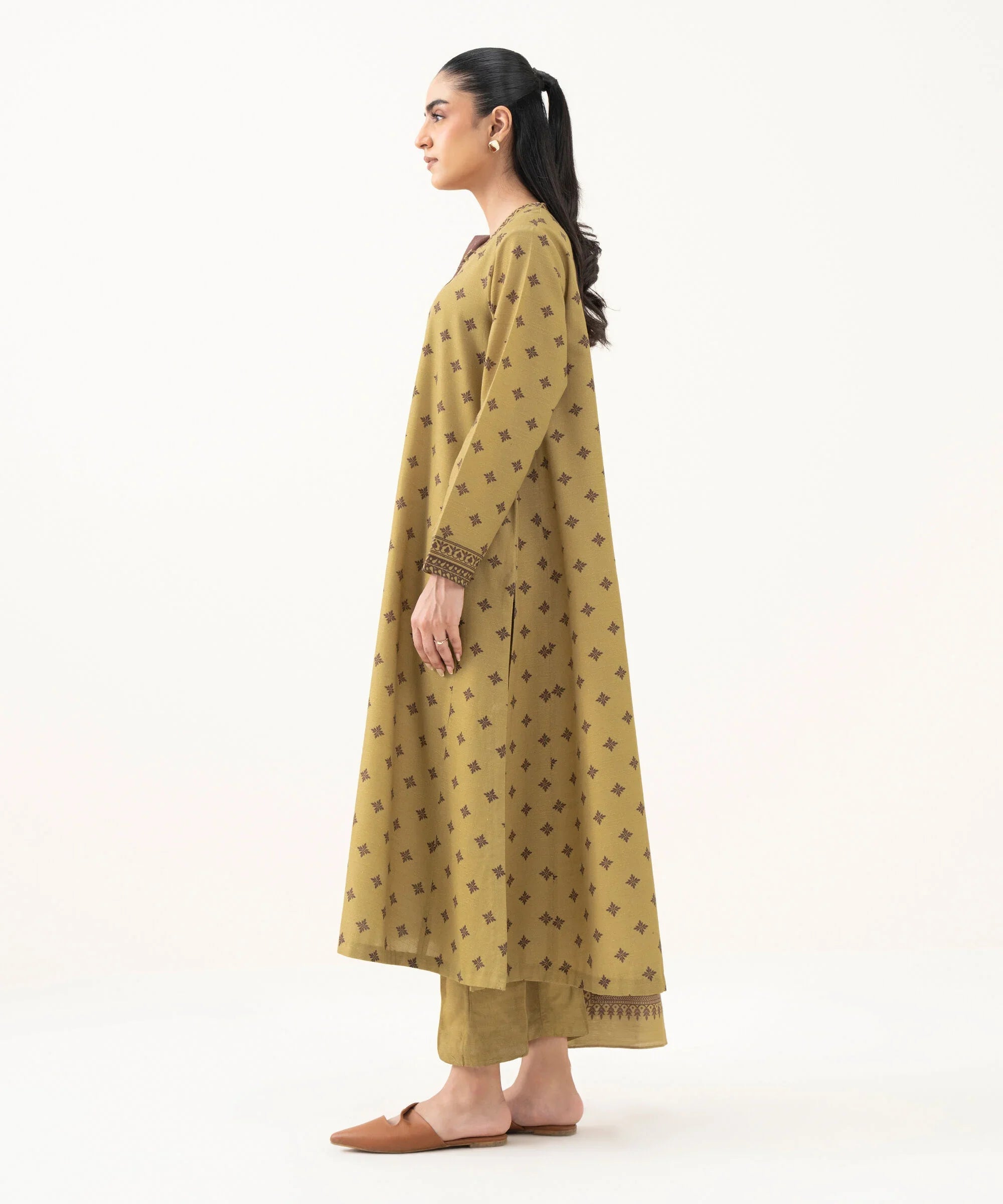 2 Piece - Printed Light Khaddar Suit