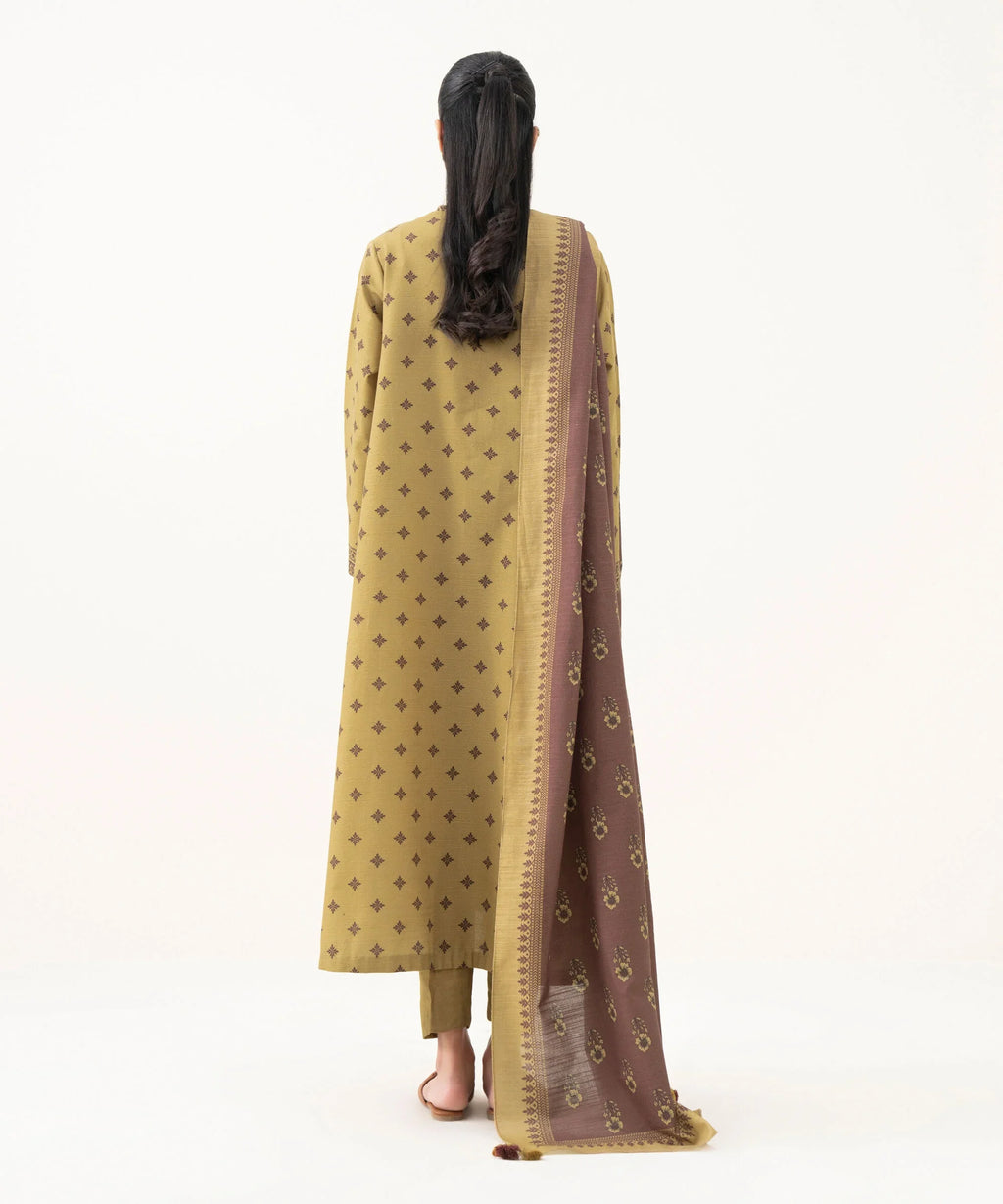 2 Piece - Printed Light Khaddar Suit