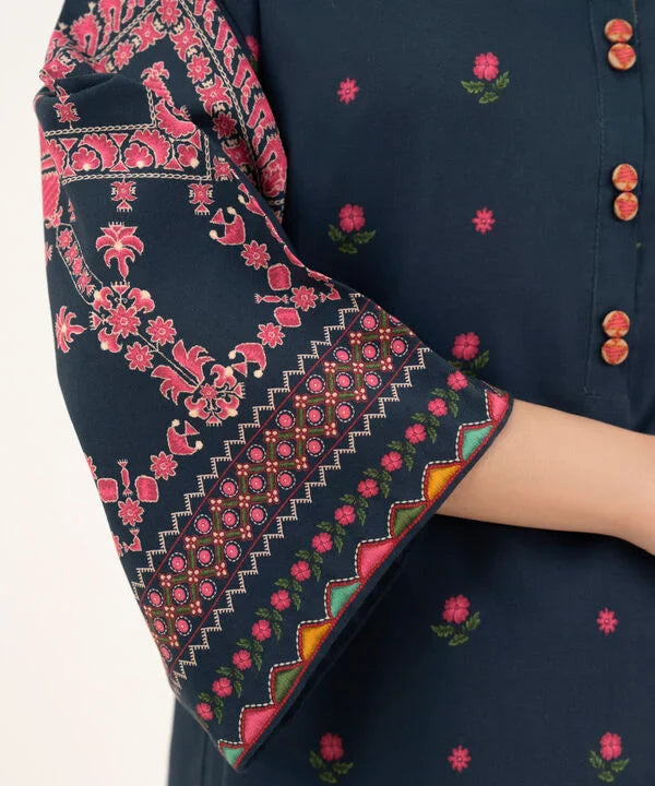 2 Piece - Printed Viscose Khaddar Suit