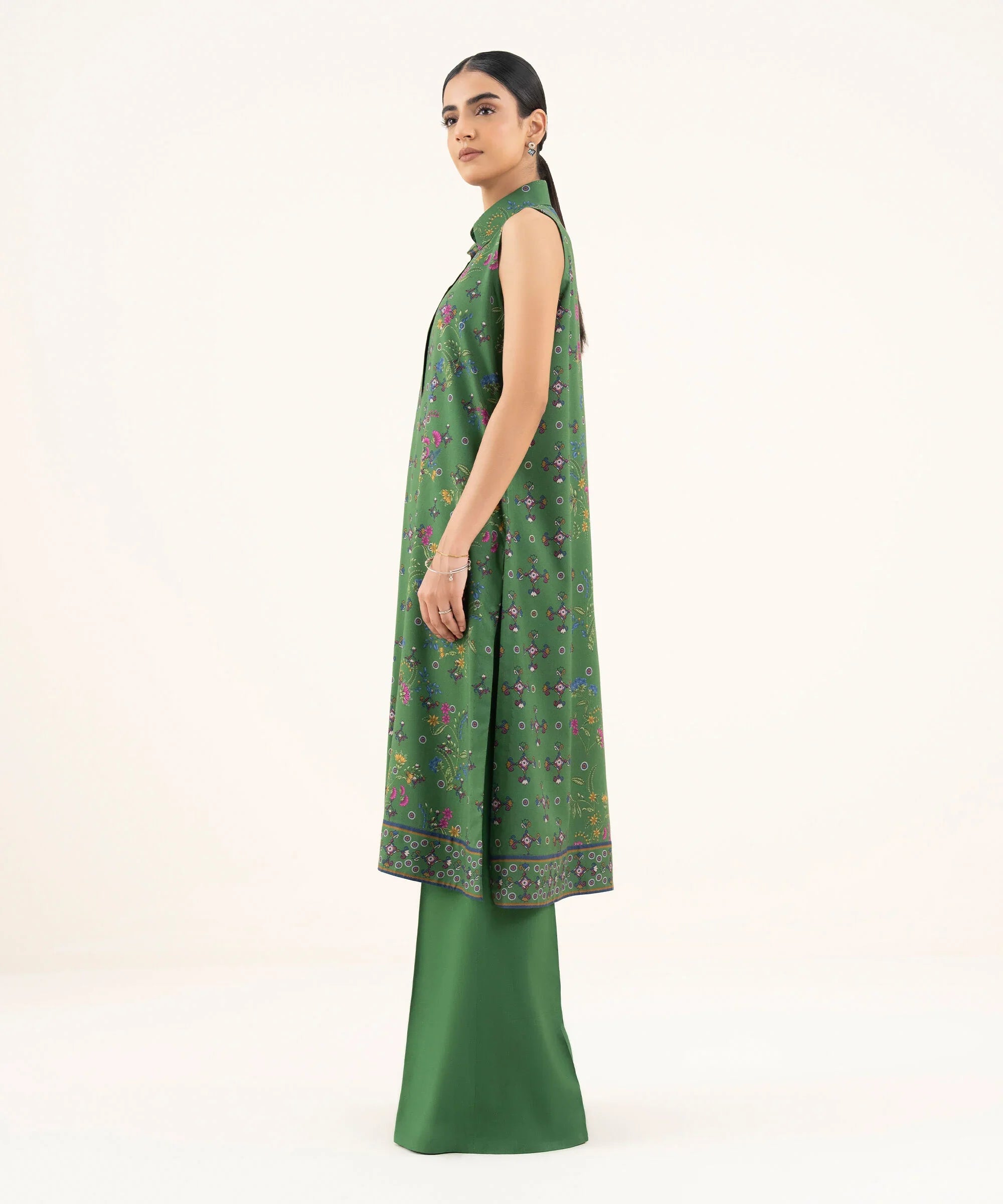 2 Piece - Printed Viscose Khaddar Suit