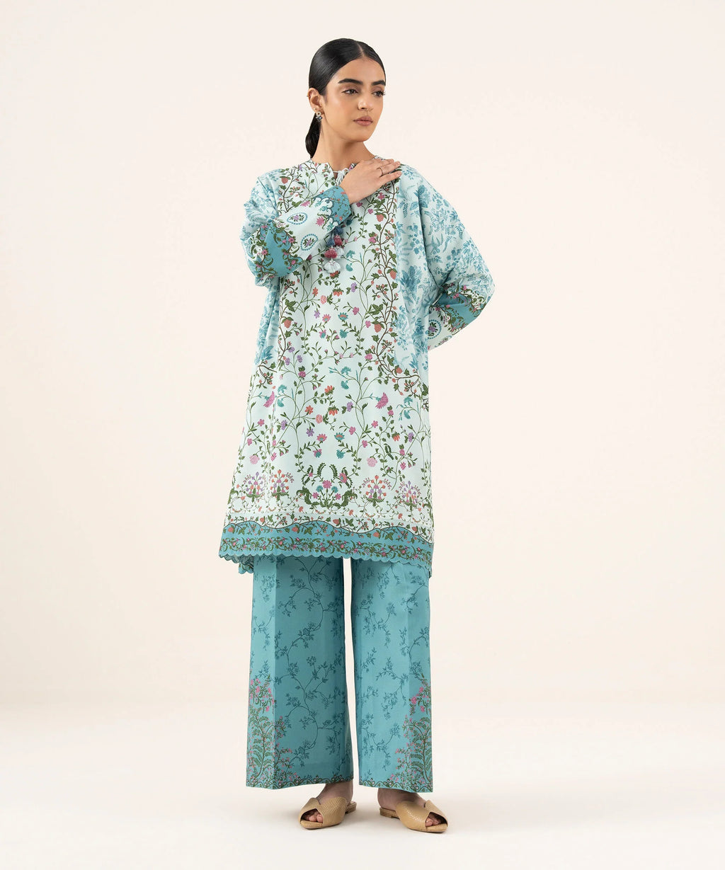 2 Piece - Printed Viscose Khaddar Suit