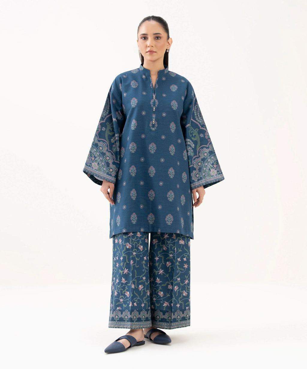 2 Piece - Printed Light Khaddar Suit