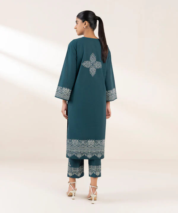 Block Printed Khaddar Shirt
