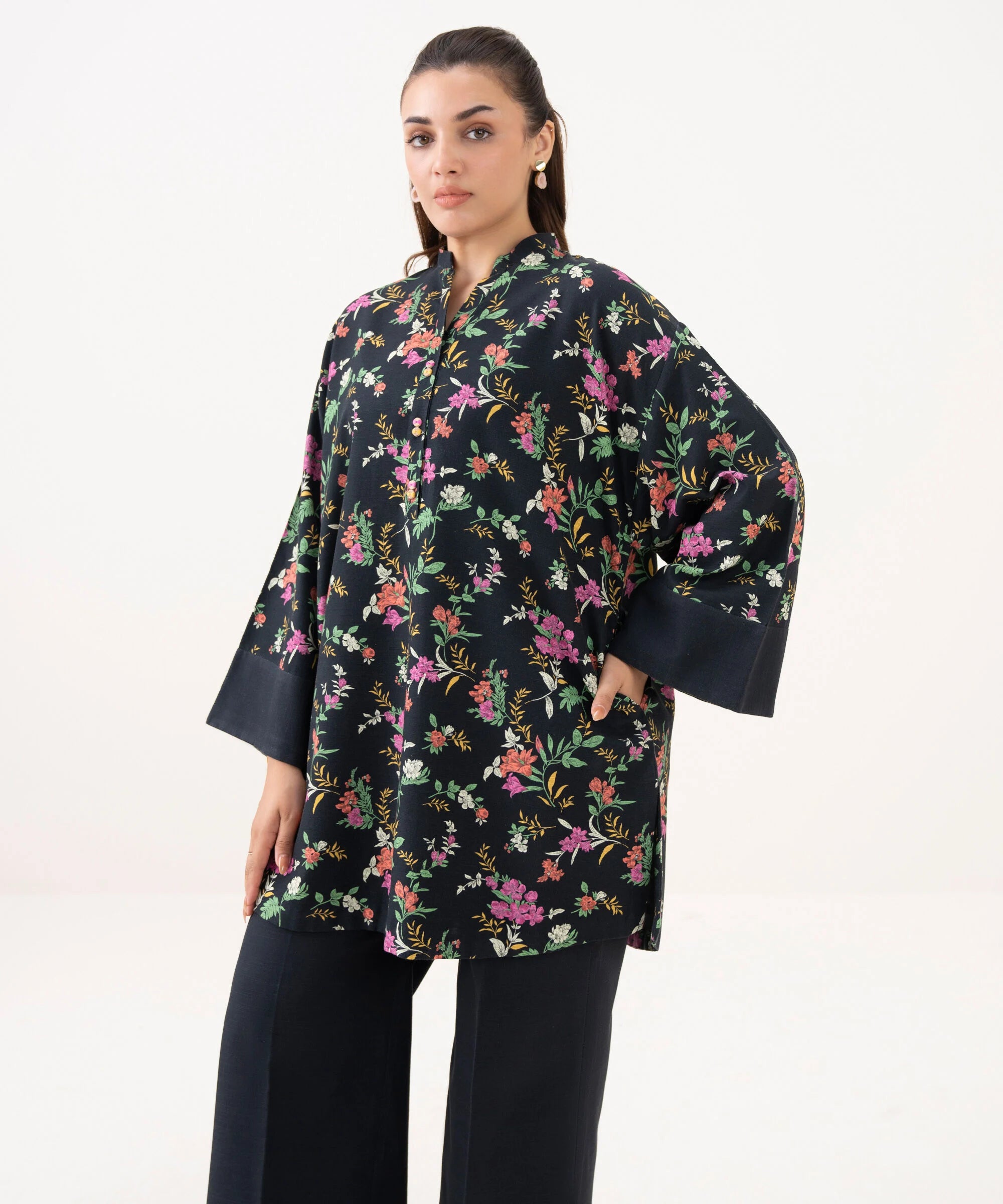 2 Piece - Printed Khaddar Suit