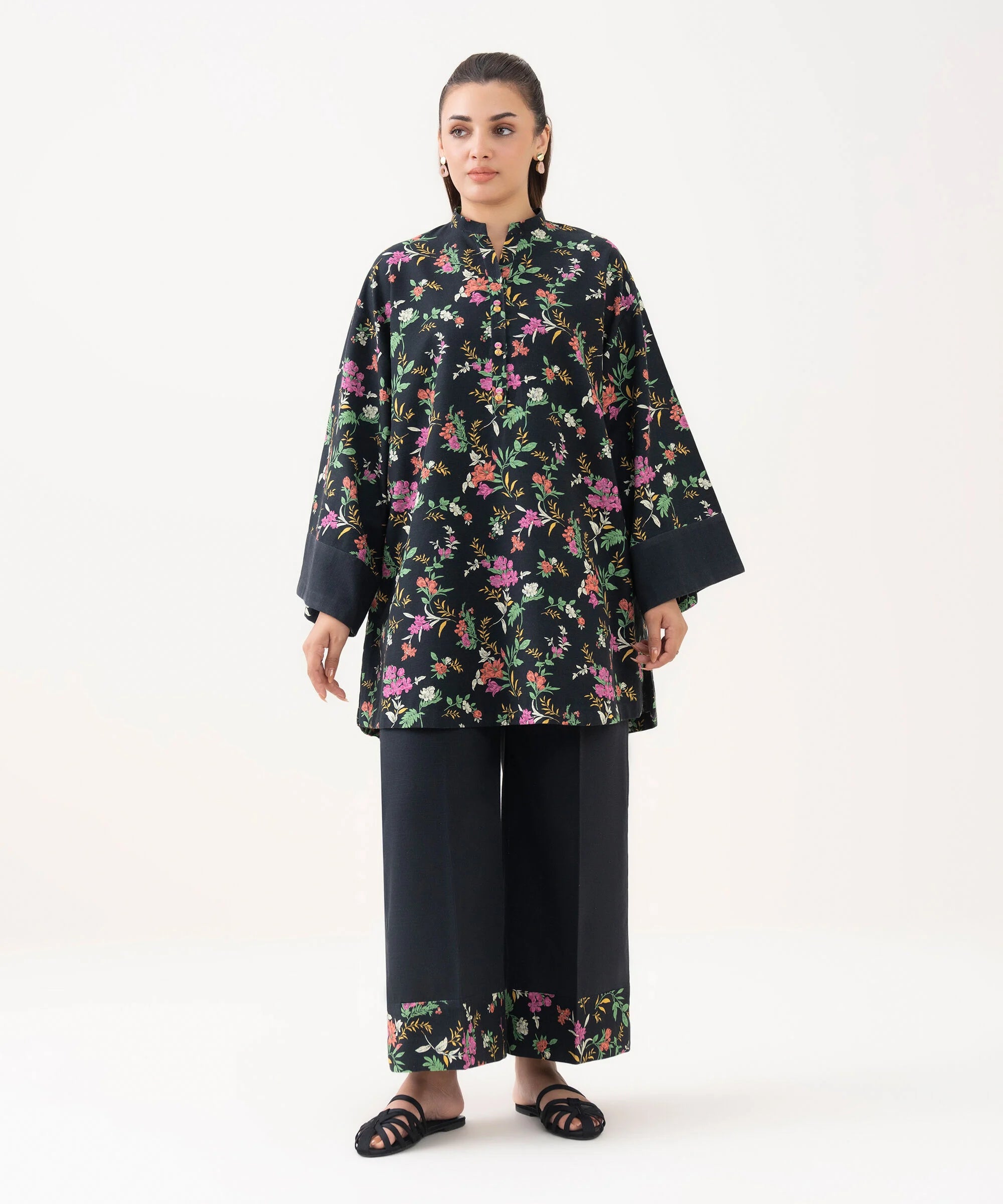 2 Piece - Printed Khaddar Suit