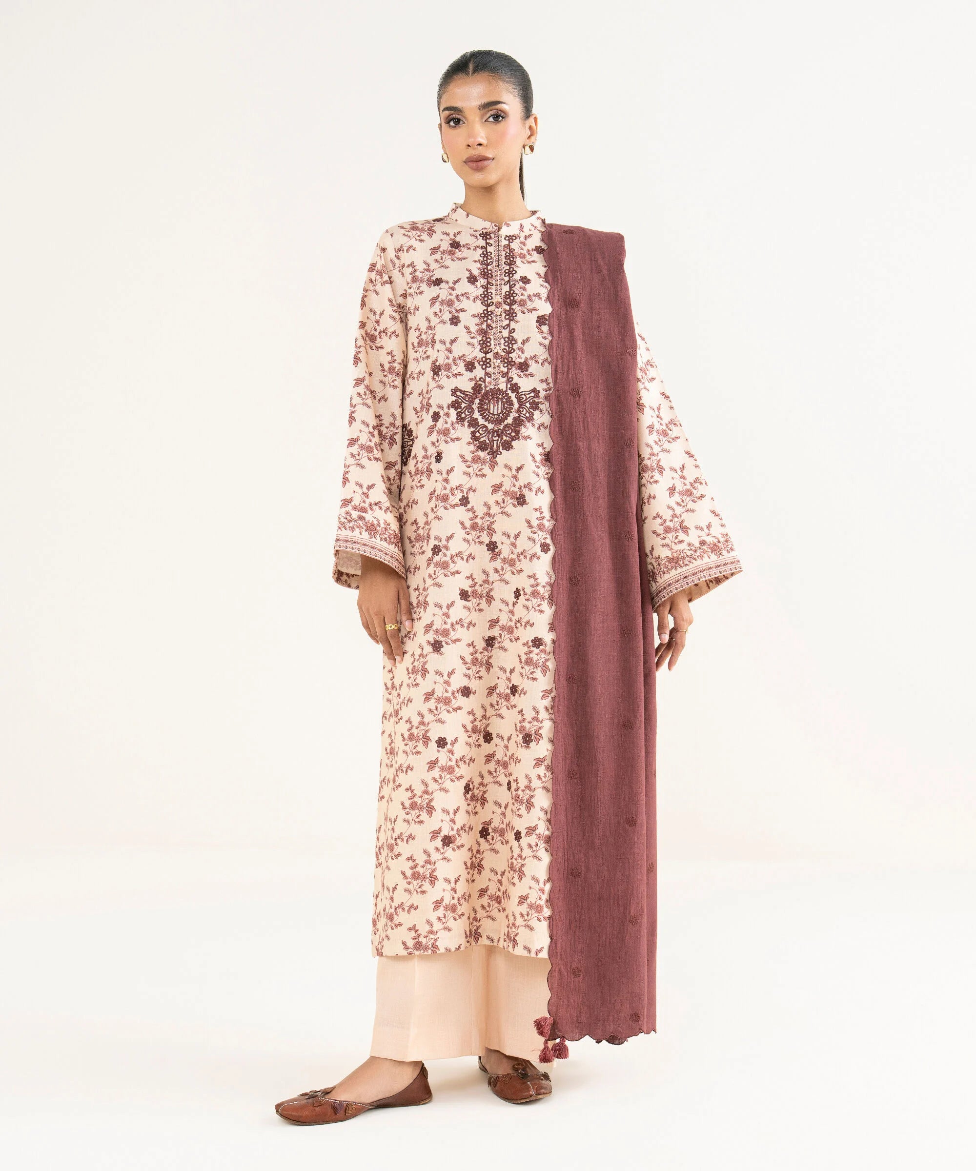 3 Piece - Embroidered Lawn Suit