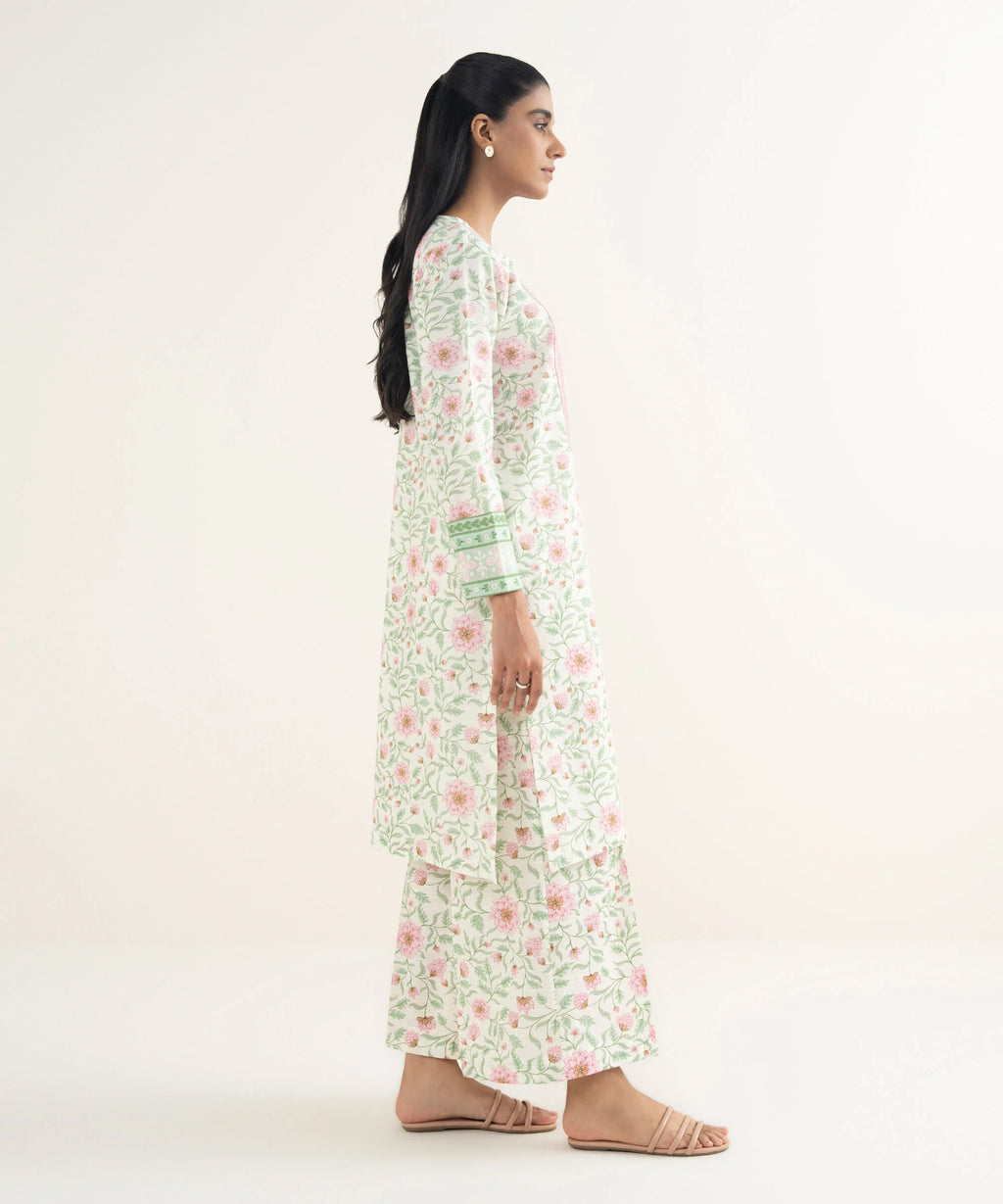 Embroidered Light Khaddar Shirt
