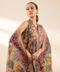 3 Piece - Printed Zari Lawn Suit