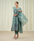 3 Piece - Embroidered Muslin Suit