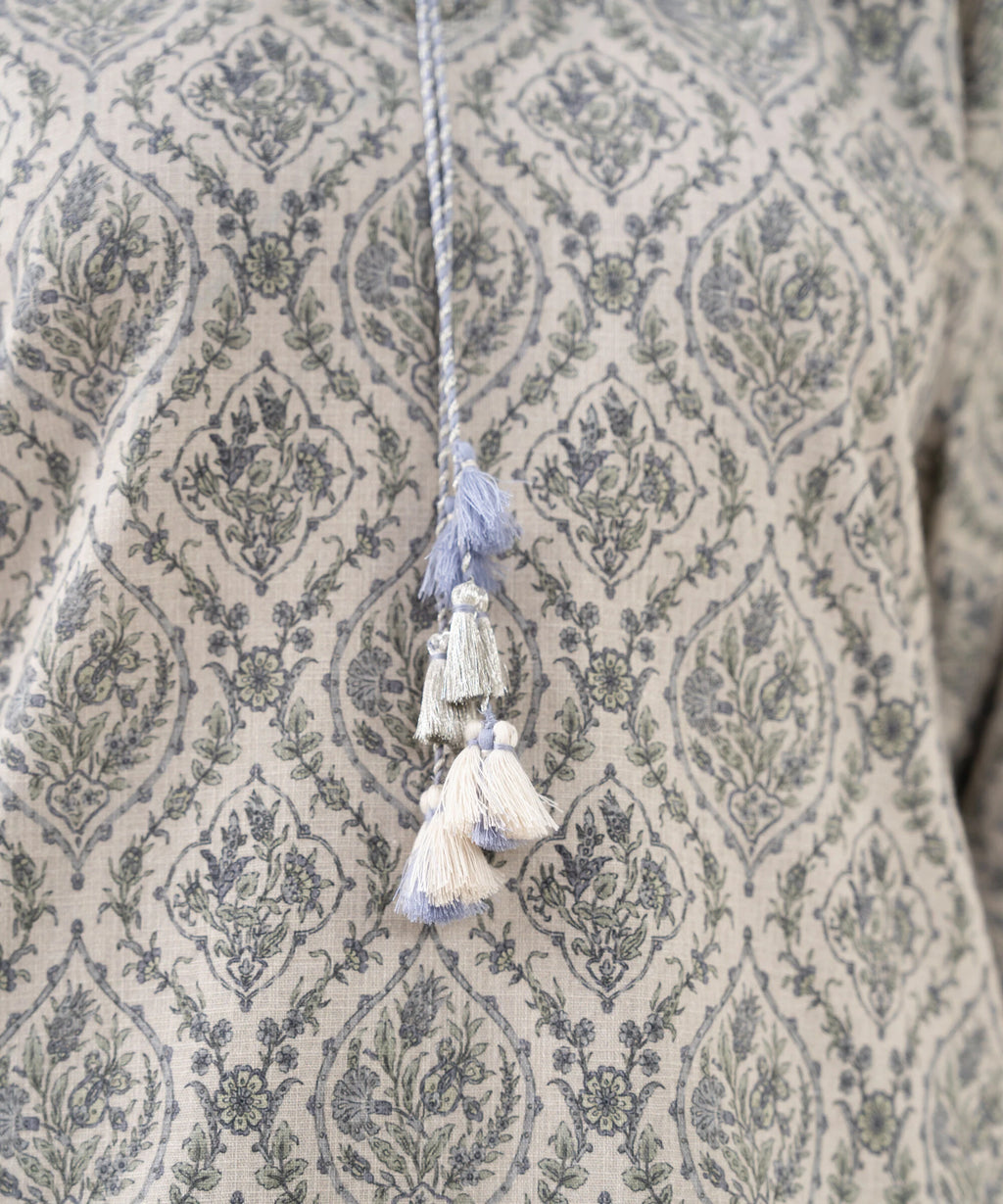 3 Piece - Embroidered Crosshatch Suit