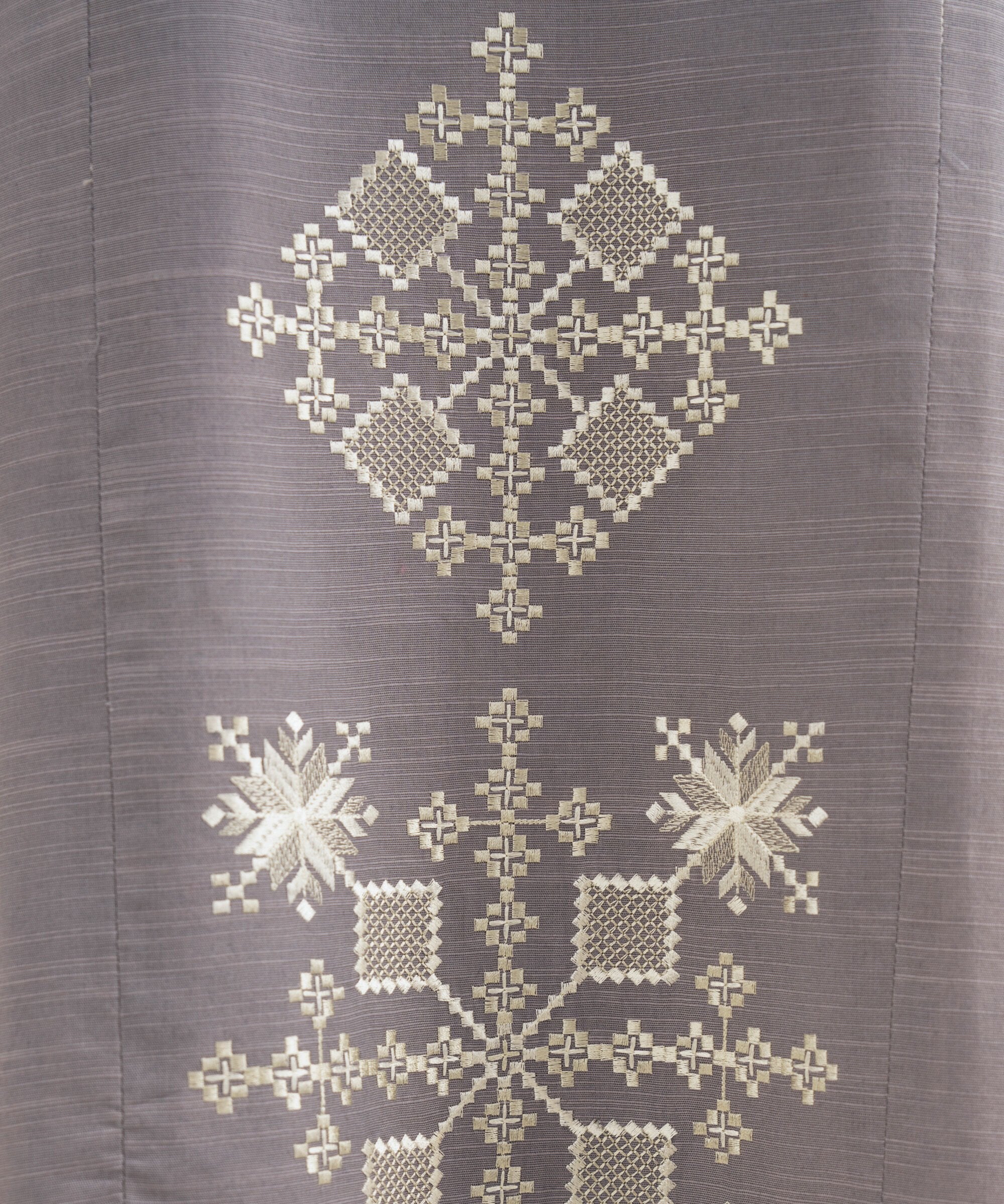 3 Piece - Embroidered Twill Suit