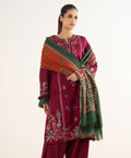 3 Piece - Embroidered Twill Suit