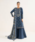 3 Piece - Embroidered Cotton Suit