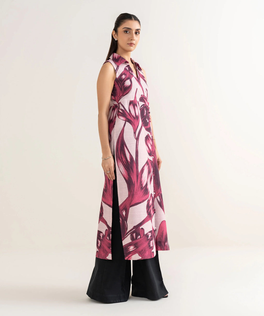 Printed Khaddar Shirt