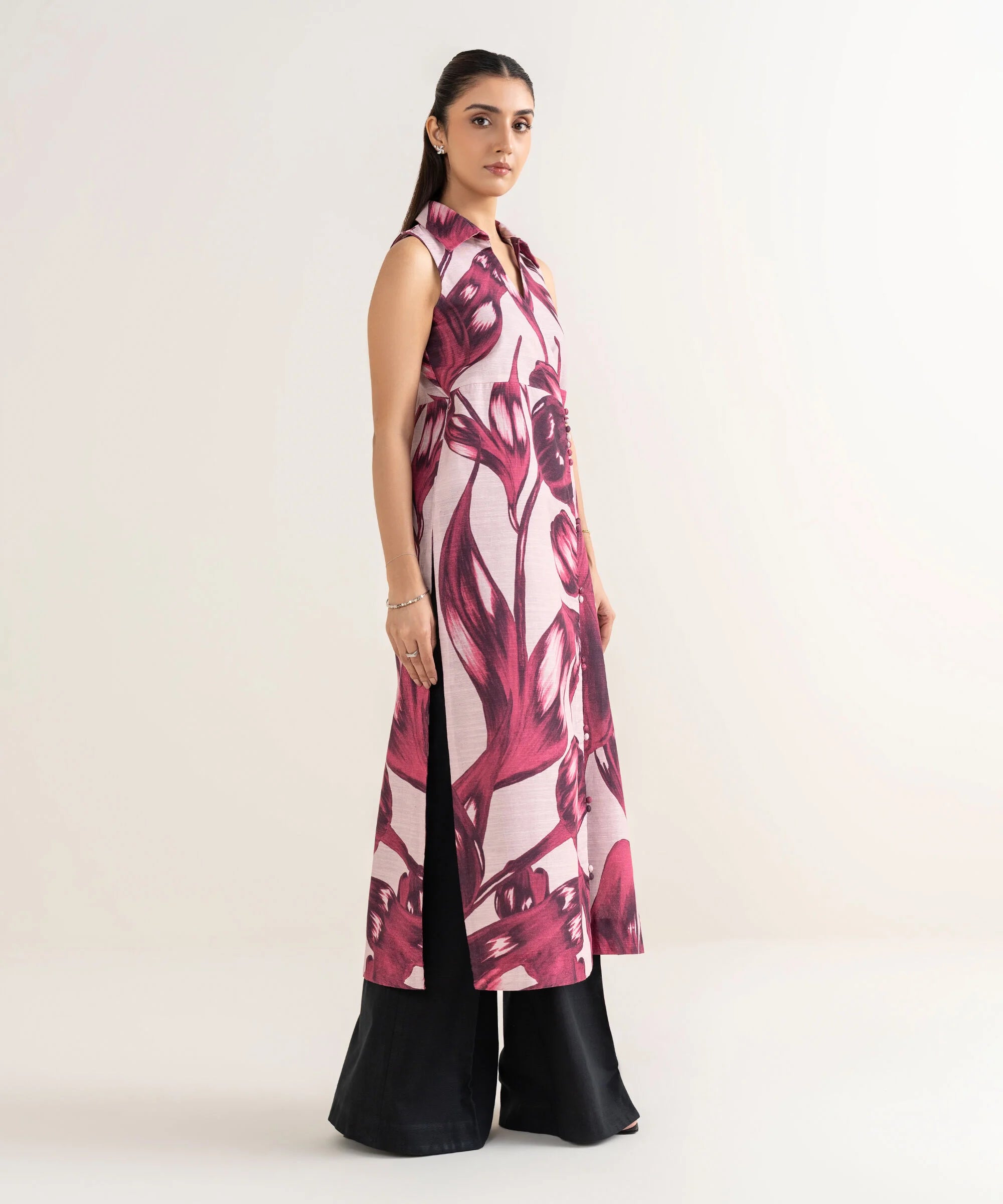 Printed Khaddar Shirt