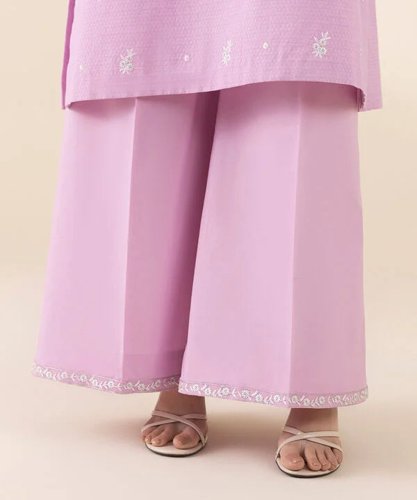 3 Piece - Embroidered Dobby Suit