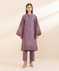 2 Piece - Embroidered Dobby Suit
