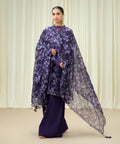 3 Piece - Embroidered Chiffon Suit