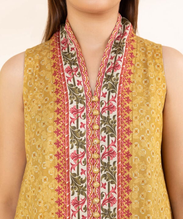 3 Piece - Embroidered Net Suit