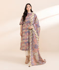 3 Piece - Printed Light Khaddar Suit
