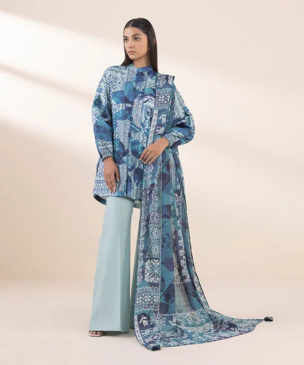 3 Piece - Printed Lawn Suit