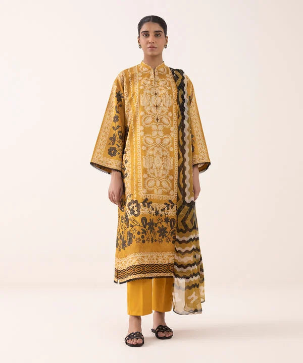 3 Piece - Printed Lawn Suit