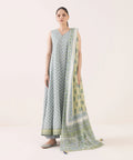 3 Piece - Printed Light Linen Suit