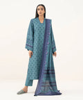 3 Piece - Printed Linen Suit