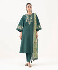 3 Piece - Embroidered Khaddar Suit