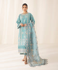 3 Piece - Embroidered Cotton Karandi Suit