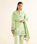 3 Piece - Embroidered Khaddar Suit