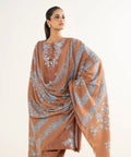 3 Piece - Embroidered Cotton Jacquard Suit