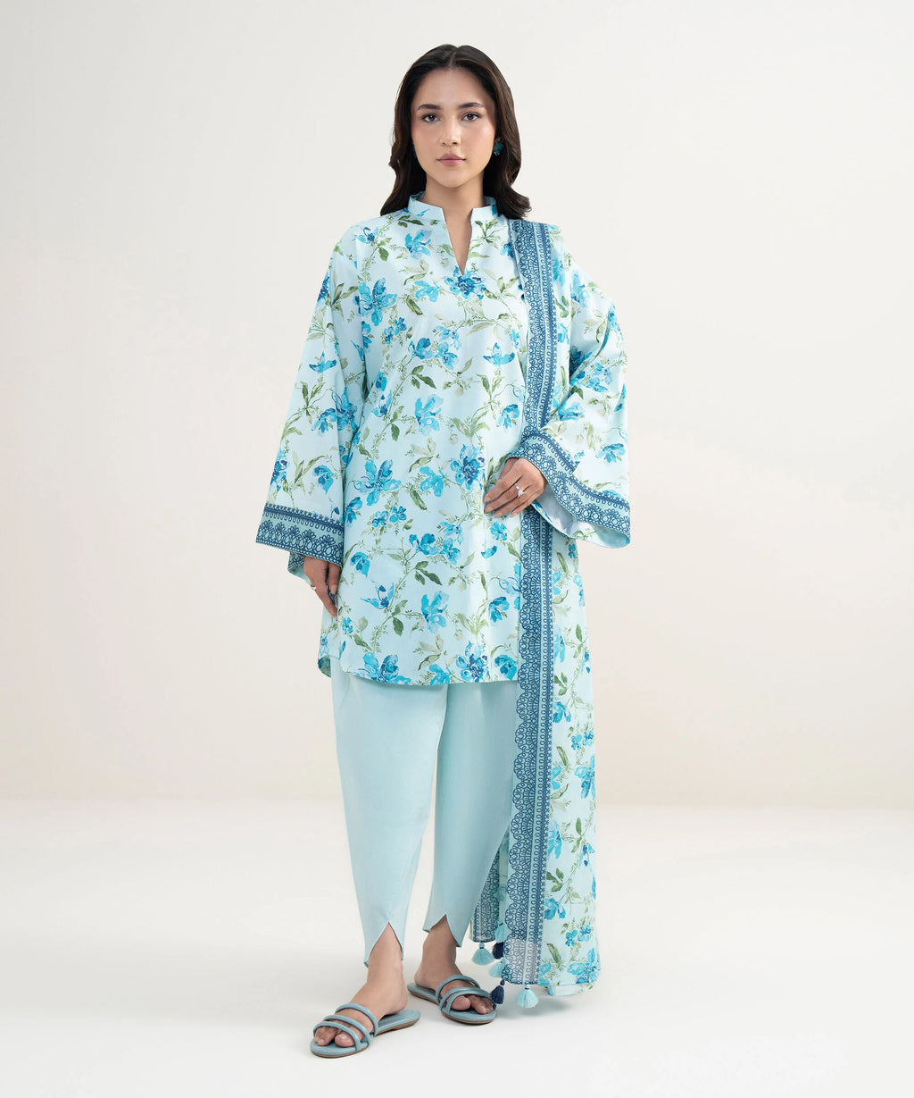 3 Piece - Printed Lawn Suit