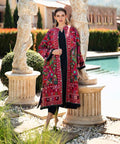 Embroidered Front-Open Jacket