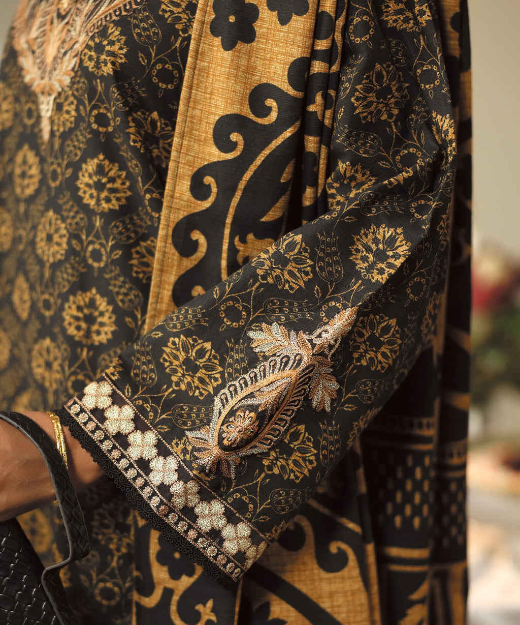 Embroidered Khaddar Shirt