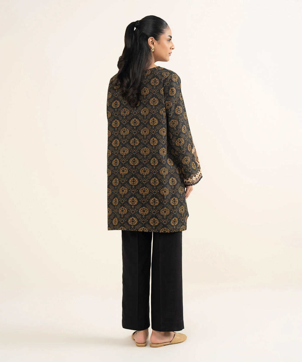 Embroidered Khaddar Shirt
