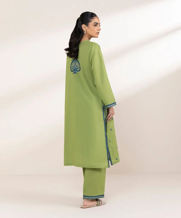 Embroidered Crosshatch Shirt