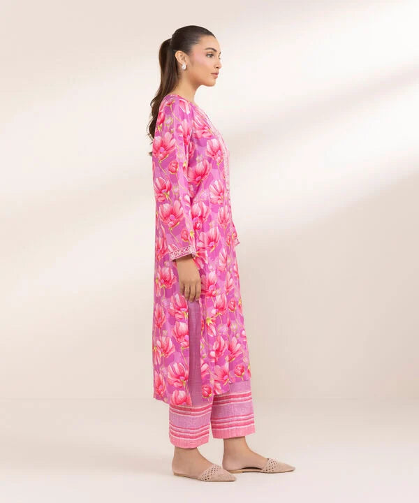 Embroidered Arabic Lawn Shirt