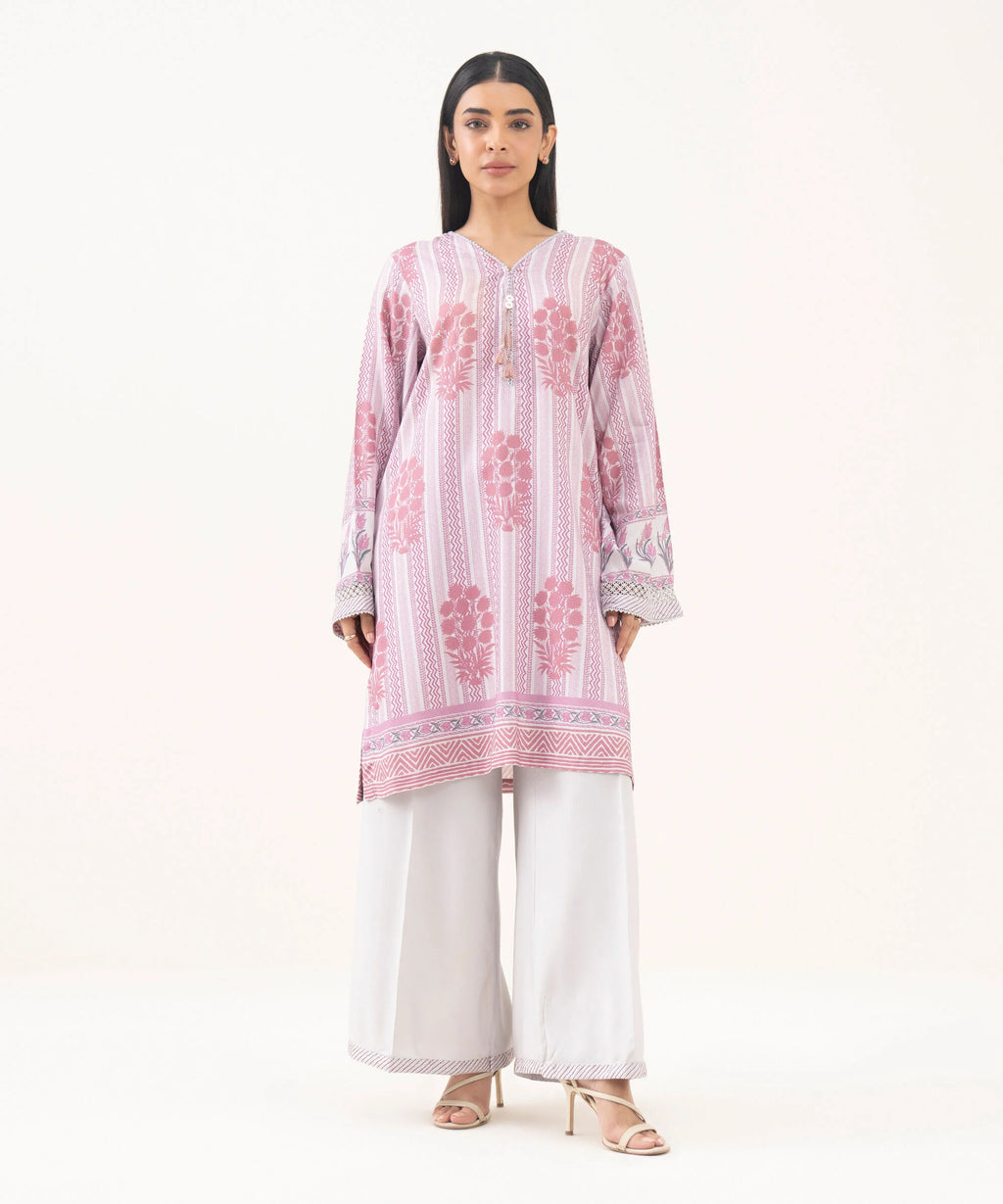 3 Piece - Printed Linen Viscose