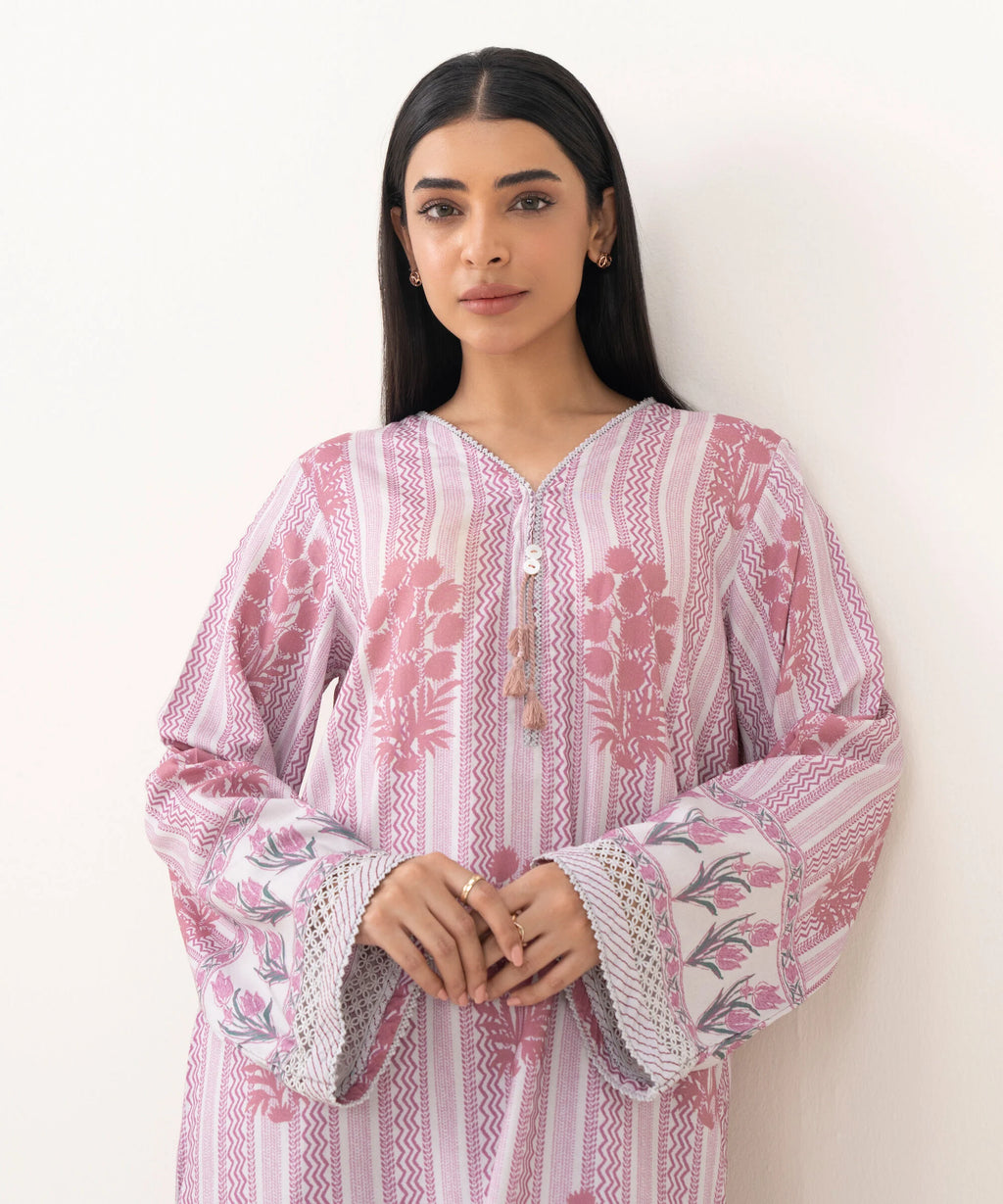3 Piece - Printed Linen Viscose