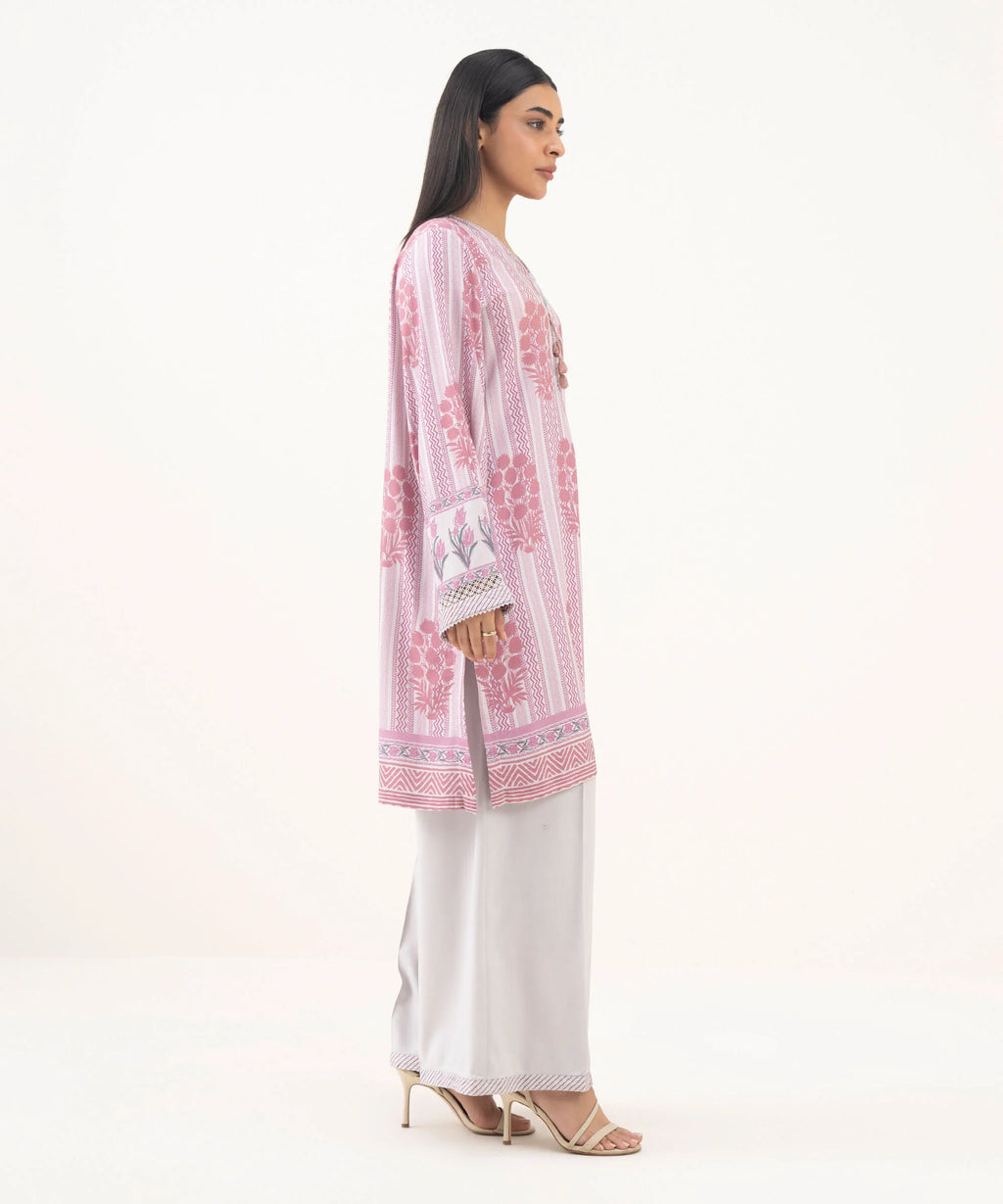 3 Piece - Printed Linen Viscose