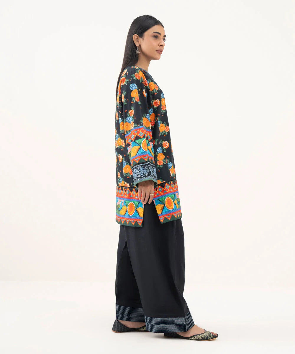 Embroidered Light Khaddar Shirt