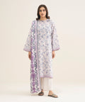 3 Piece - Printed Khaddar Suit