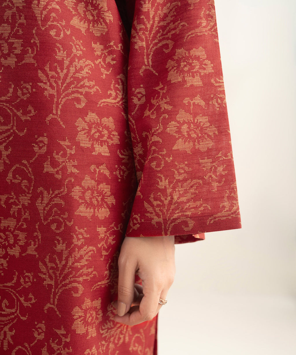 3 Piece - Printed Khaddar Suit