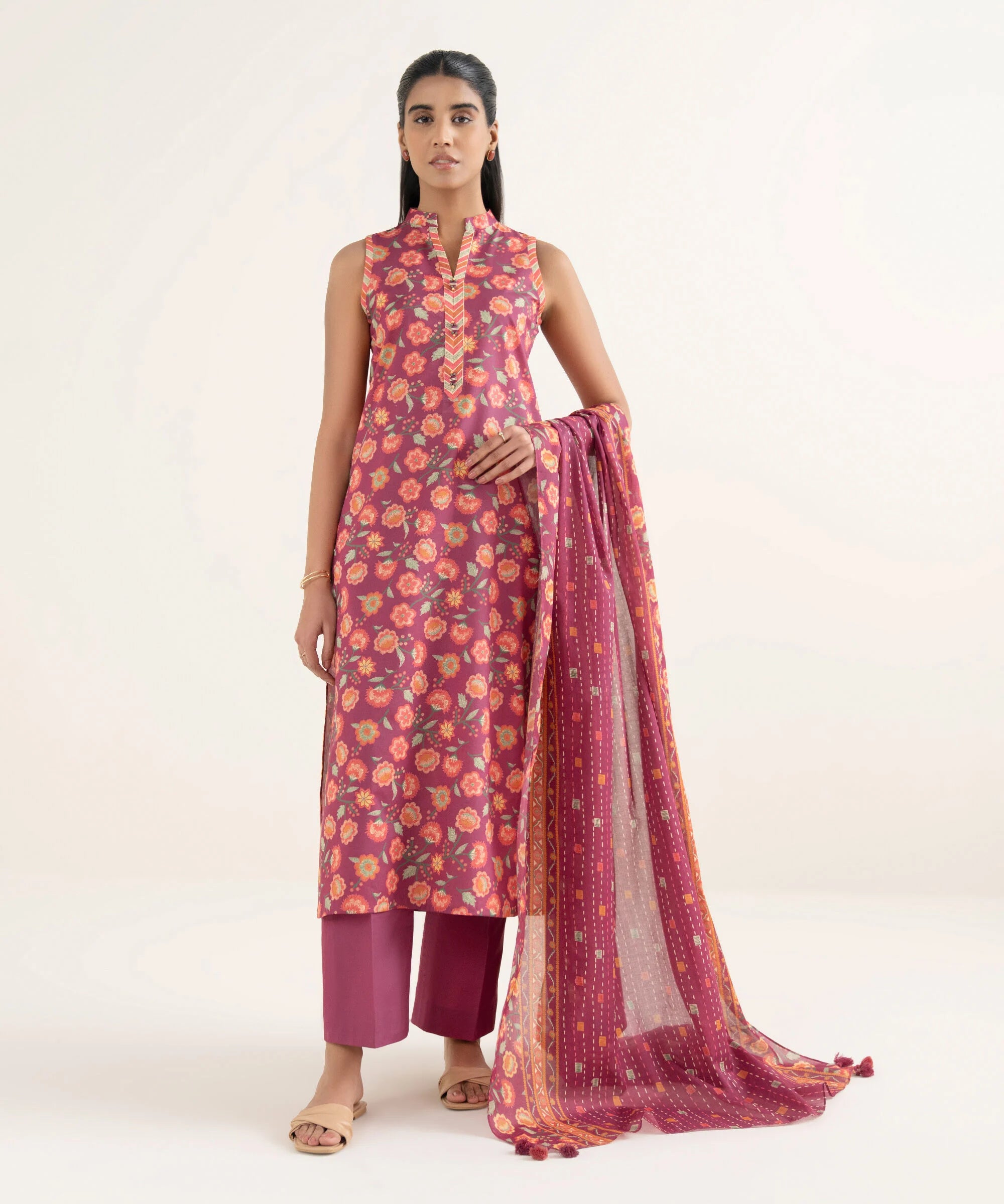 3 Piece - Printed Lawn Suit